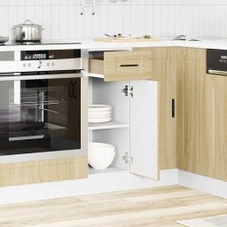 vidaXL Onderkast "Porto" bewerkt hout sonoma eikenkleurig