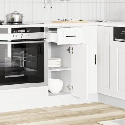 vidaXL Onderkast "Porto" bewerkt hout wit