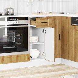 vidaXL Onderkast "Porto" bewerkt hout artisanaal eikenkleur