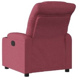 vidaXL Fauteuil verstelbaar stof wijnrood
