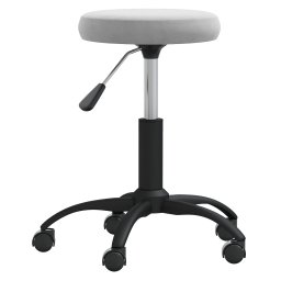 vidaXL Massagekruk fluweel lichtgrijs
