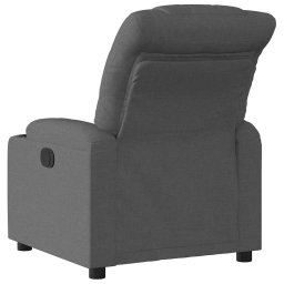 vidaXL Fauteuil verstelbaar stof donkergrijs