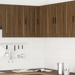 vidaXL Keuken hoekkast "Porto" bewerkt hout bruin eikenkleur