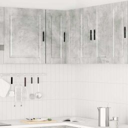 vidaXL Keuken hoekkast "Porto" bewerkt hout betongrijs