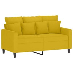 vidaXL 2-delige Loungeset met kussens fluweel geel