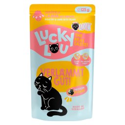 16x 125g Lucky Lou Adult Gevogelte & Lam kattenvoer