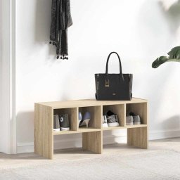 vidaXL Schoenenrek stapelbaar 89,5x30x40 cm sonoma eikenkleurig