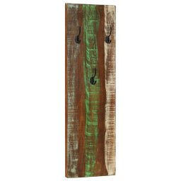 vidaXL Wandkapstokken 2 st 36x3x110 cm massief gerecycled hout