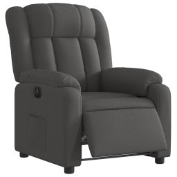 vidaXL Fauteuil elektrisch verstelbaar stof donkergrijs