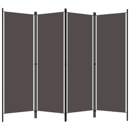vidaXL Kamerscherm met 4 panelen 200x180 cm antraciet