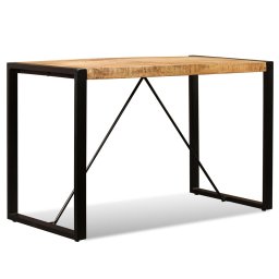 vidaXL Eettafel 120 cm massief ruw mangohout
