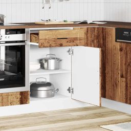 vidaXL Onderkast "Porto" bewerkt hout oud houtkleurig