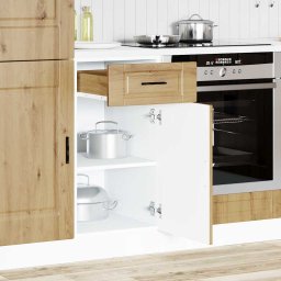 vidaXL Onderkast "Porto" bewerkt hout artisanaal eikenkleur