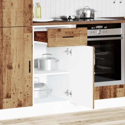 vidaXL Onderkast "Porto" bewerkt hout oud houtkleurig