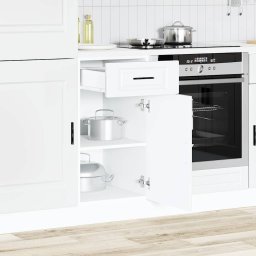 vidaXL Onderkast "Porto" bewerkt hout wit