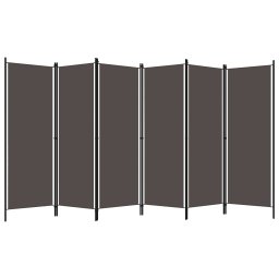 vidaXL Kamerscherm met 6 panelen 300x180 cm antraciet