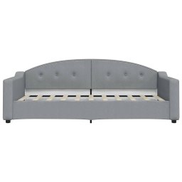 vidaXL Slaapbank 90x190 cm stof lichtgrijs