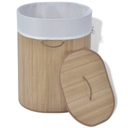 vidaXL Wasmand ovaal bamboe natuurlijk