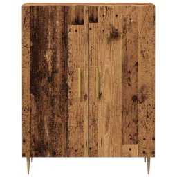 vidaXL Dressoir 69,5x34x90 cm bewerkt hout oud houtkleurig