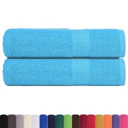 vidaXL Handdoeken FROGN 2 st 50x100 cm 360 g/m² turquoise