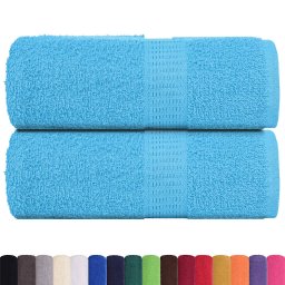 vidaXL Washandjes FROGN 2 st 30x30 cm 360 g/m² turquoise