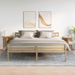 vidaXL Nachtkastjes 2 st 46,5x29x61 cm bewerkt hout artisanaal eiken