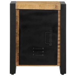 vidaXL Nachtkastje 40x30x51 cm massief ruw mangohout