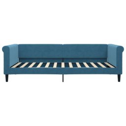 vidaXL Slaapbank 100x200 cm fluweel blauw