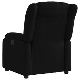 vidaXL Fauteuil verstelbaar stof zwart