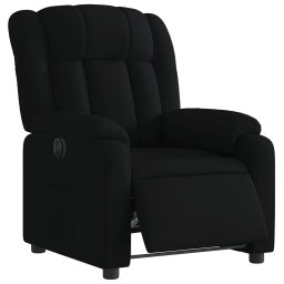 vidaXL Fauteuil verstelbaar elektrisch stof zwart