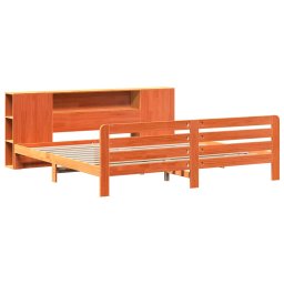 vidaXL Bedframe zonder matras massief grenenhout wasbruin 200x200 cm