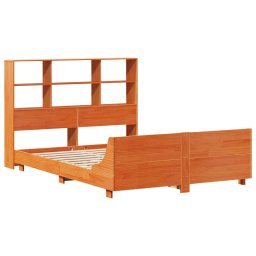 vidaXL Bedframe zonder matras massief grenenhout wasbruin 160x200 cm