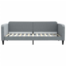 vidaXL Slaapbank 90x200 cm stof lichtgrijs