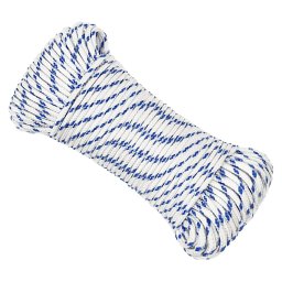 vidaXL Boot touw 4 mm 25 m polypropyleen wit