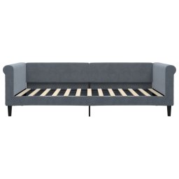 vidaXL Slaapbank 100x200 cm fluweel donkergrijs