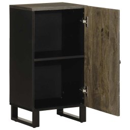 vidaXL Dressoir 40x33x75 cm massief mangohout zwart