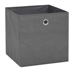 vidaXL Opbergboxen 10 st 32x32x32 cm nonwoven stof grijs