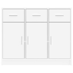 vidaXL Dressoir Wit 91x28x75 cm Bewerkt Hout