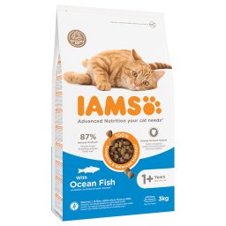 3kg Iams Cat Adult Zeevis Kattenvoer