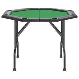 vidaXL Pokertafel voor 8 spelers inklapbaar 108x108x75 cm groen