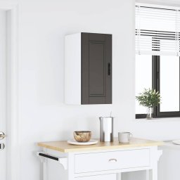 vidaXL Keukenbovenkast Porto bewerkt hout zwart