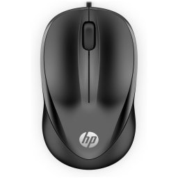 HP Wired Mouse 1000 Muis Zwart
