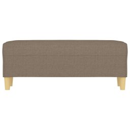 vidaXL Bankje 100x35x41 cm stof taupe