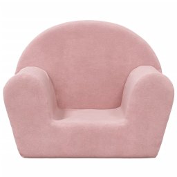 vidaXL Kinderbank Roze Zacht Pluche
