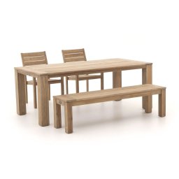+ 15% kassakorting | ROUGH-S/ROUGH-X 200cm dining tuinset 4-delig stapelbaar - Laagste prijsgarantie!