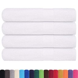 vidaXL Saunahanddoeken FROGN 4 st 80x200 cm 360 g/m² wit