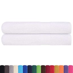 vidaXL Handdoeken FROGN 2 st 100x200 cm 360 g/m² wit