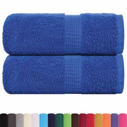 vidaXL Washandjes FROGN 2 st Blauw 30 x 30 cm 360 100% Katoen