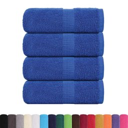 vidaXL Washandjes FROGN 4 st Blauw 30 x 30 cm 360 100% Katoen