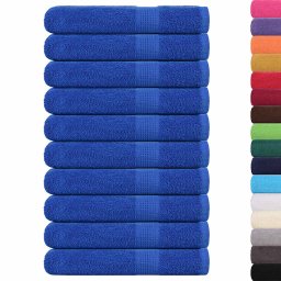 vidaXL Handdoeken FROGN 10 st 100x200 cm 360 g/m² blauw